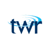 The logo features the letters "twr" in blue, enhanced by a swirling design above, symbolizing security assessment precision.