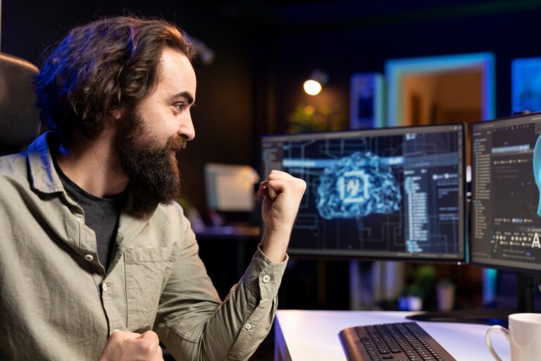 IT professional delighted to interact with sentient artificial intelligence